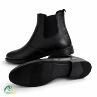 نیم بوت چرمی بغل کش سوارکاری هوسپا نمای زیر