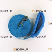 طناب لنژ اسب مدبر دار برزنتی آبی