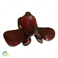 زین اسب قهوه ای چرم