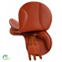 زین اسب هوسپا طرح پرش عسلی زاویه سرتنگ اسب