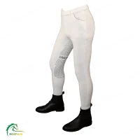 شلوار سوارکاری یونیکورن پارچه کبریتی سفید