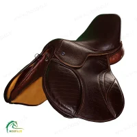 زین اسب چرم طبیعی پشت گرد مدل کاوه