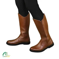 چکمه چرم سوارکاری قهوه ای عسلی هوسپا