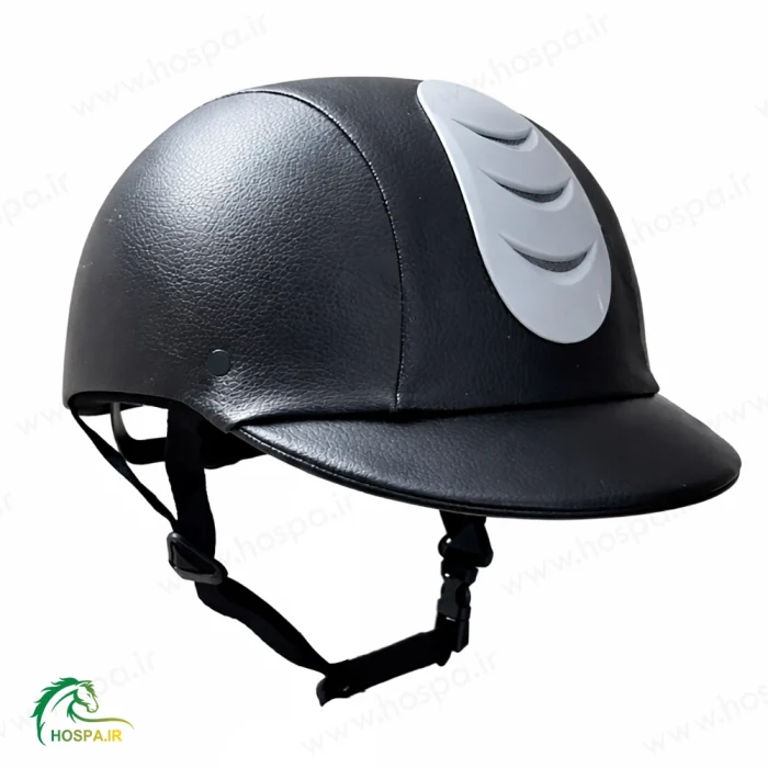 کلاه سوارکاری میلانو طرح جدید تمام چرم زاویه رو به رو