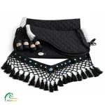 ست عرق گیر اسب و پد زیر زین همراه سینه بند و بانداژ کار مشکی