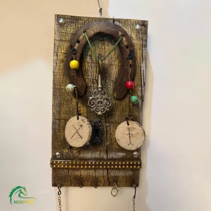 جاکلیدی دیواری دست‌ساز نعل اسب دروازه بخت