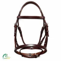 افسار چرمی قهوه ای اسب شاهسوار