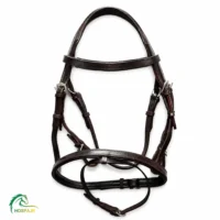 افسار چرمی مشکی اسب شاهسوار
