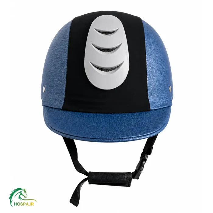 کلاه سوارکاری میلانو طرح جدید تمام چرم آبی
